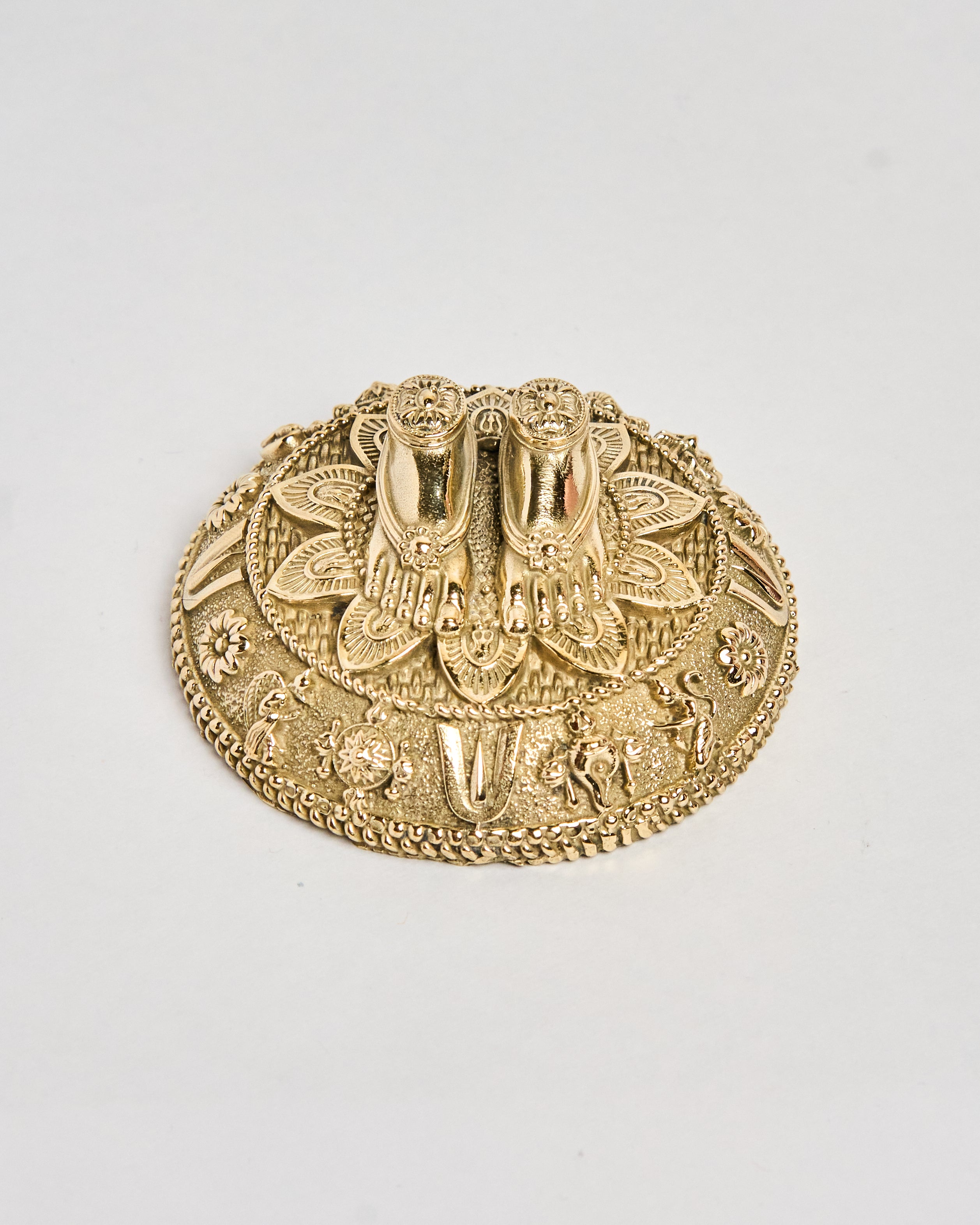 Brass Balaji Charan - Sacred Divine Footprints